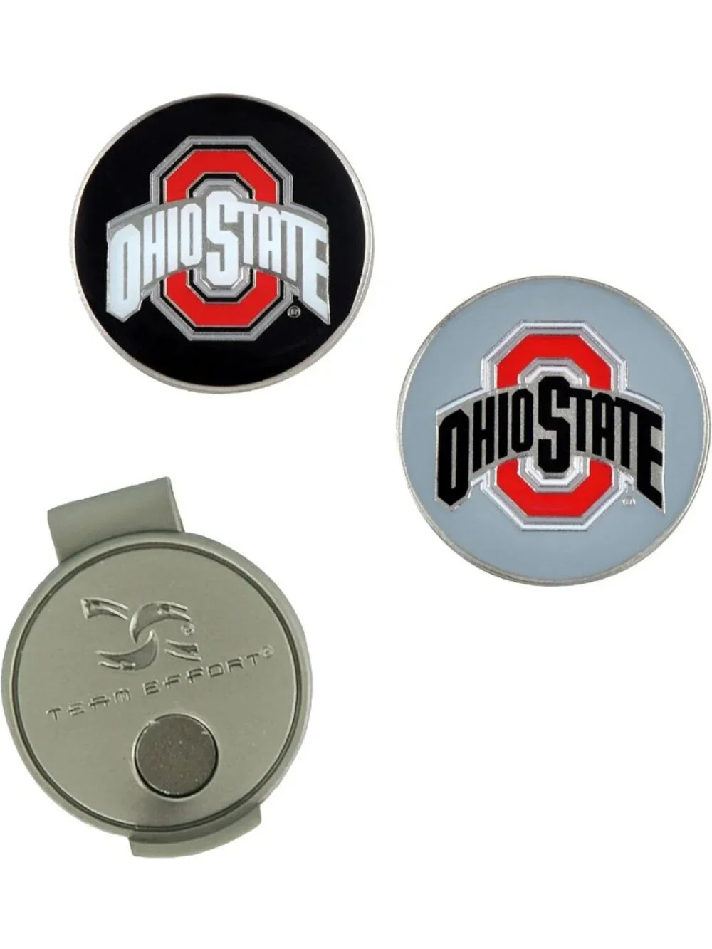 Collegiate Hat Clip with 2 Ball Markers - Perfect for Golf Lovers & Fans!